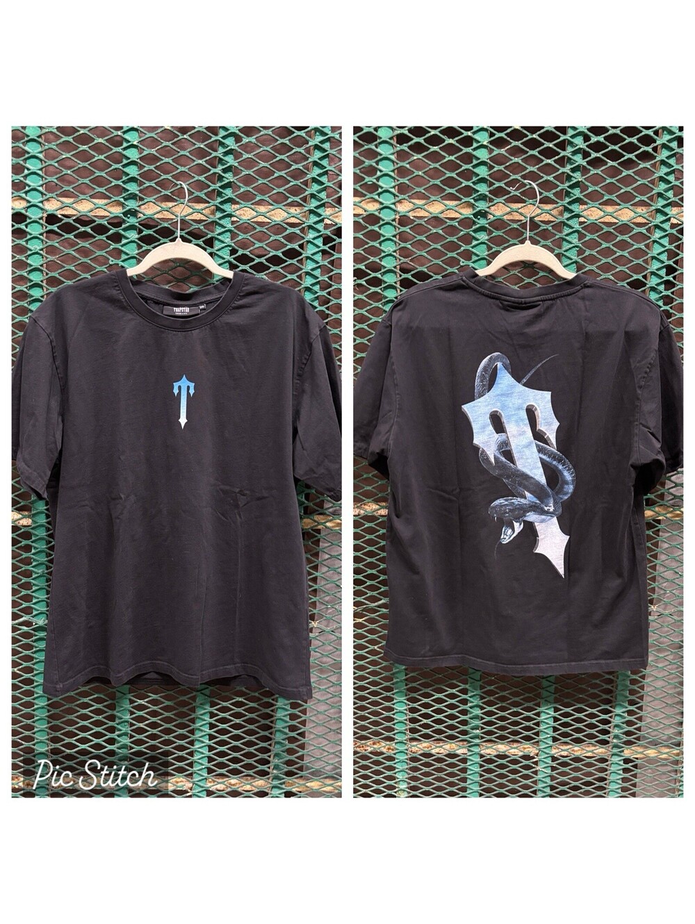 Trapstar West London Irongate T Shirt Snake Slayer Tee Black  XL 2XL XXL